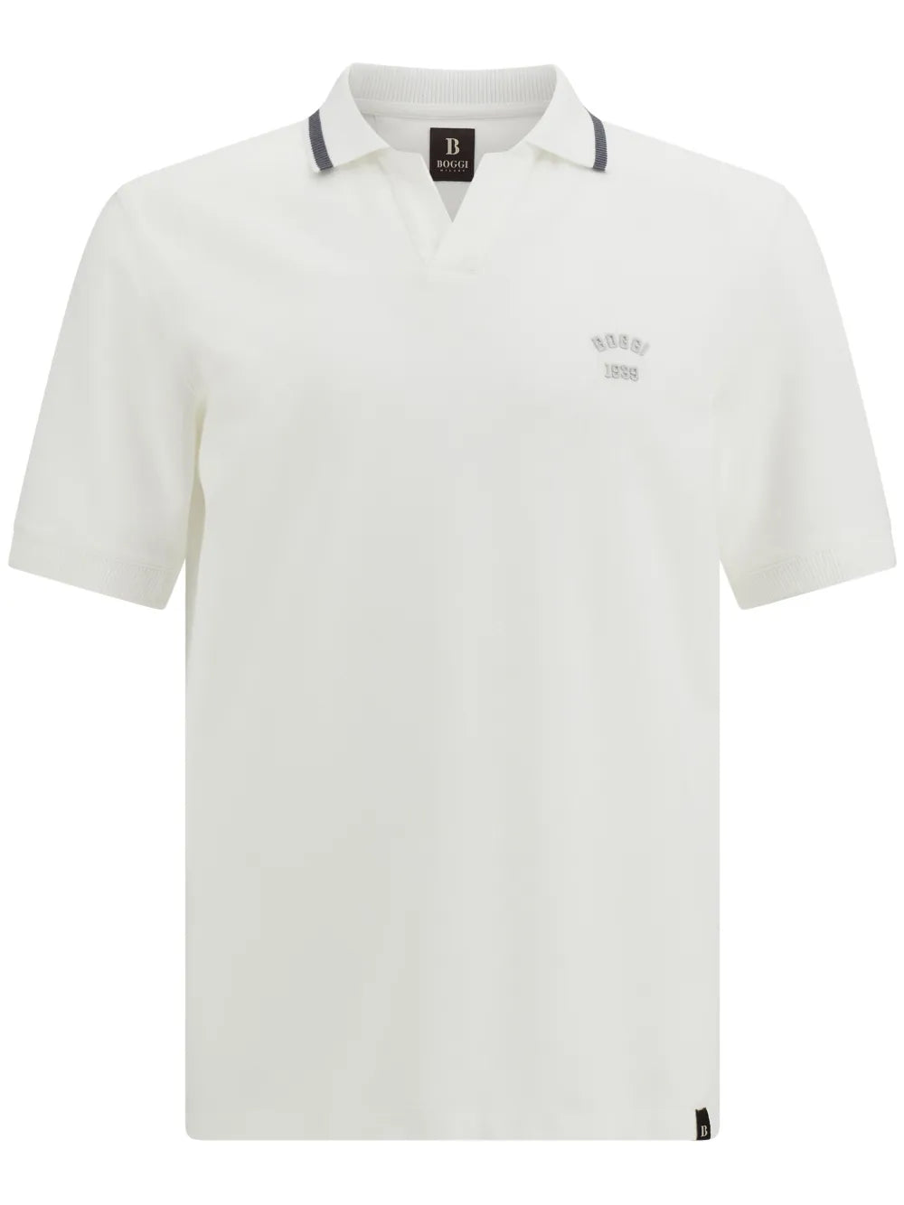 Boggi Milano  piqué-weave cotton polo shirt
