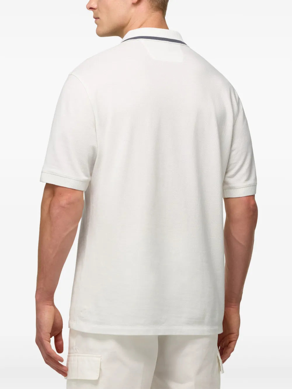 Boggi Milano piqué-weave cotton polo shirt