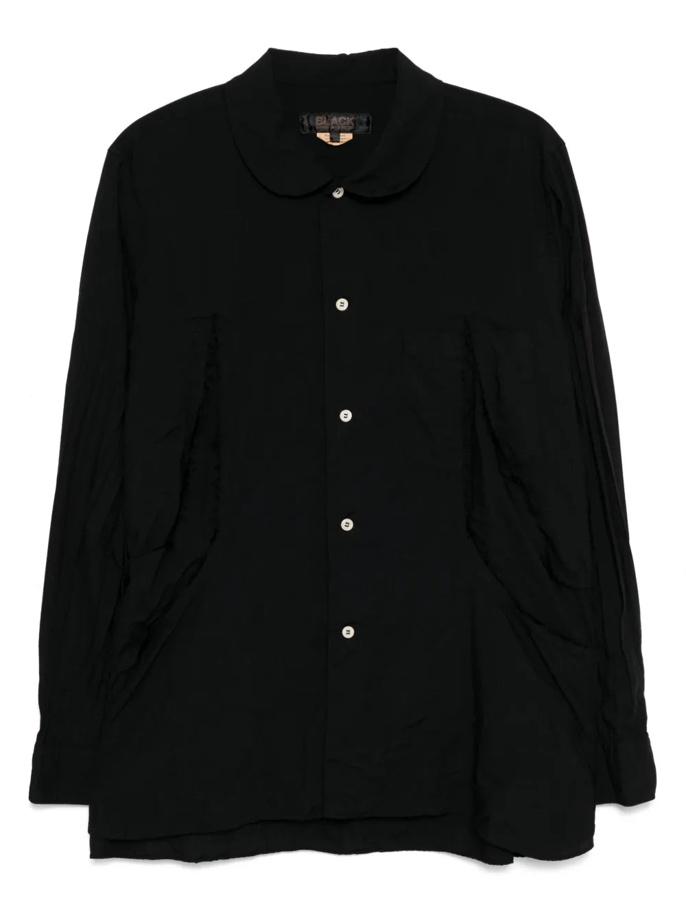 Black Comme Des Garçons  panelled shirt