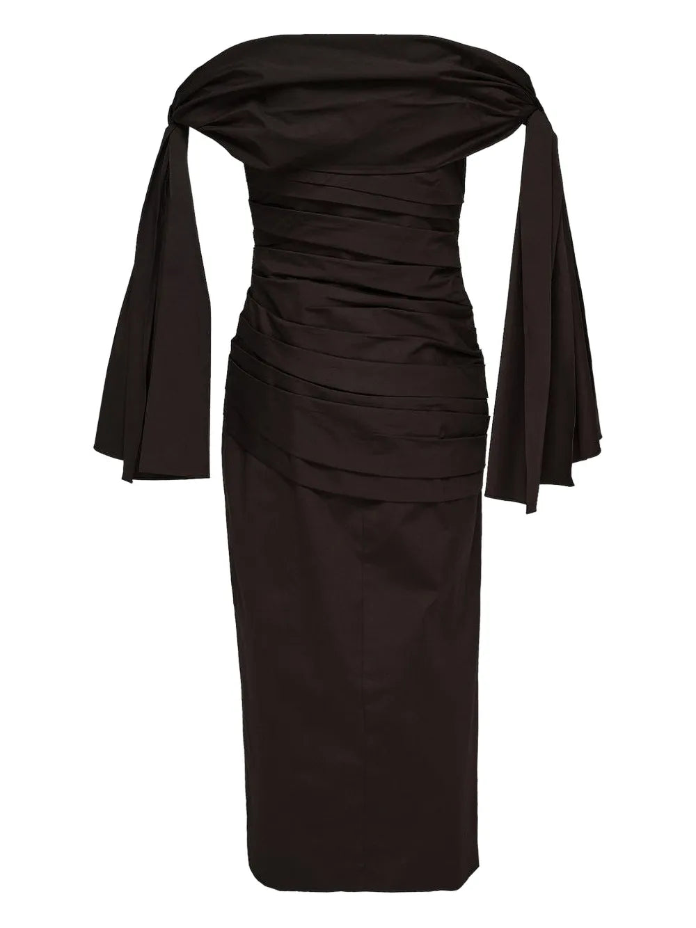 Carolina Herrera  ruched off-shoulder dress