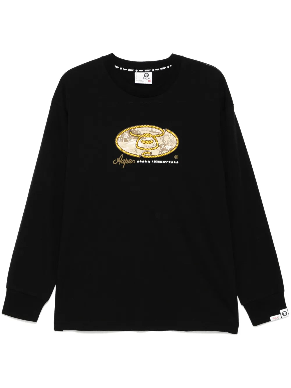 AAPE BY *A BATHING APE®  logo print T-shirt