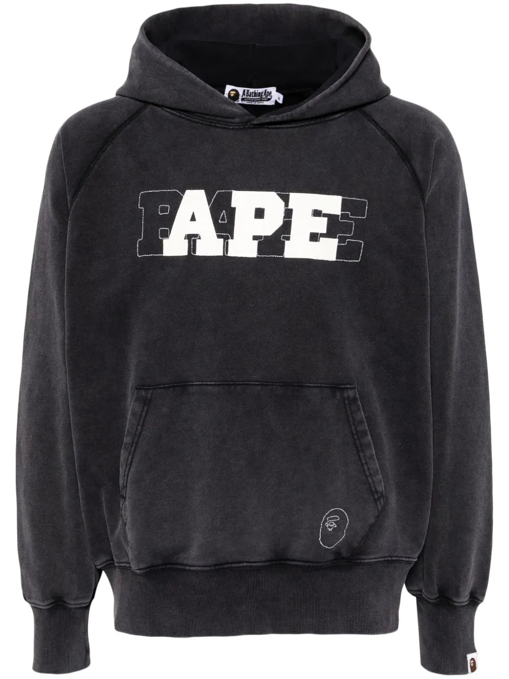 A BATHING APE®  logo print hoodie