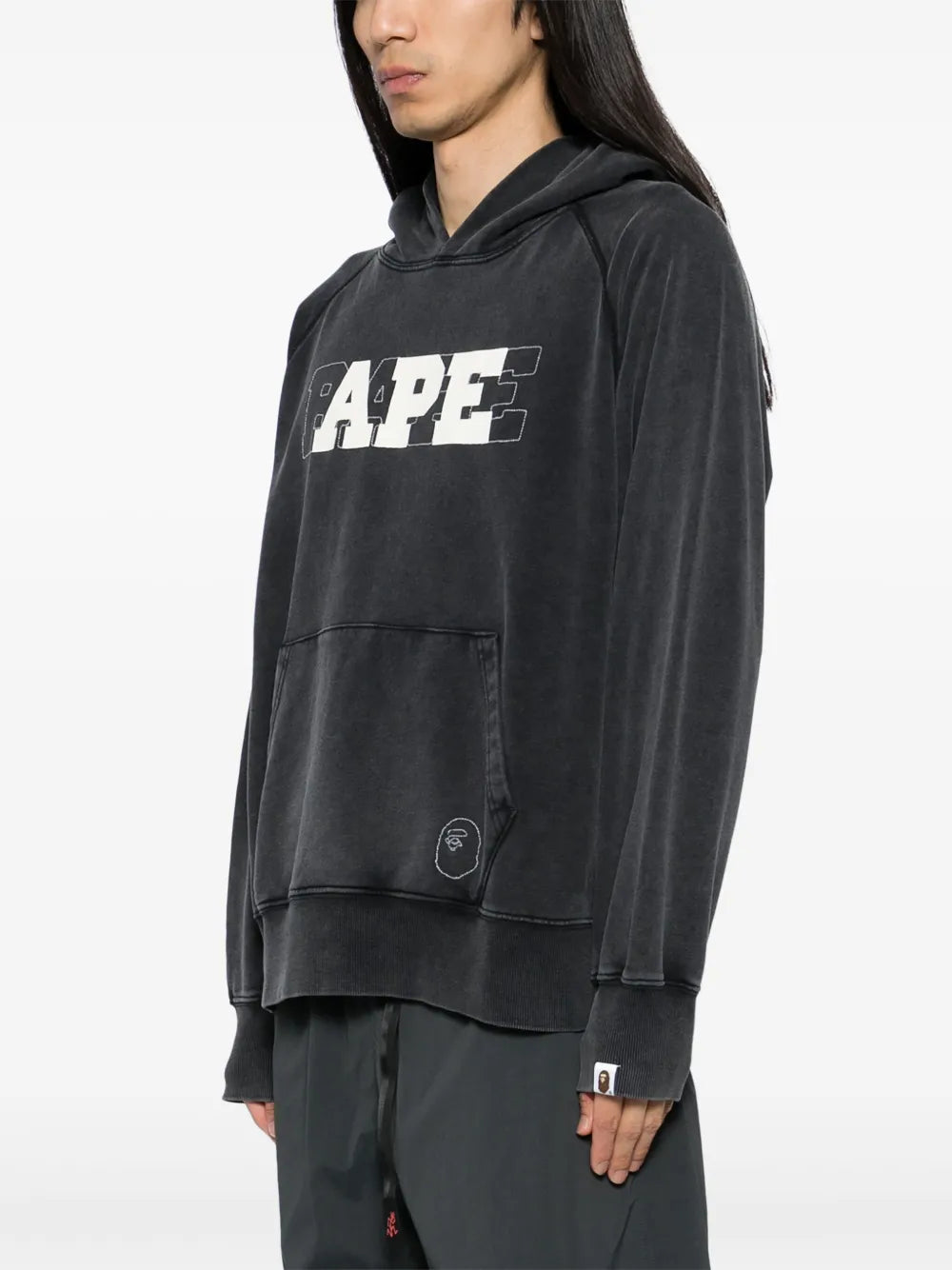 A BATHING APE®  logo print hoodie