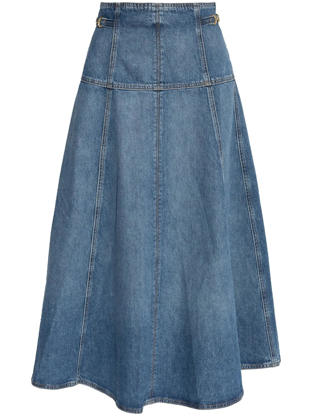 Versace  chain-print pleated skirt