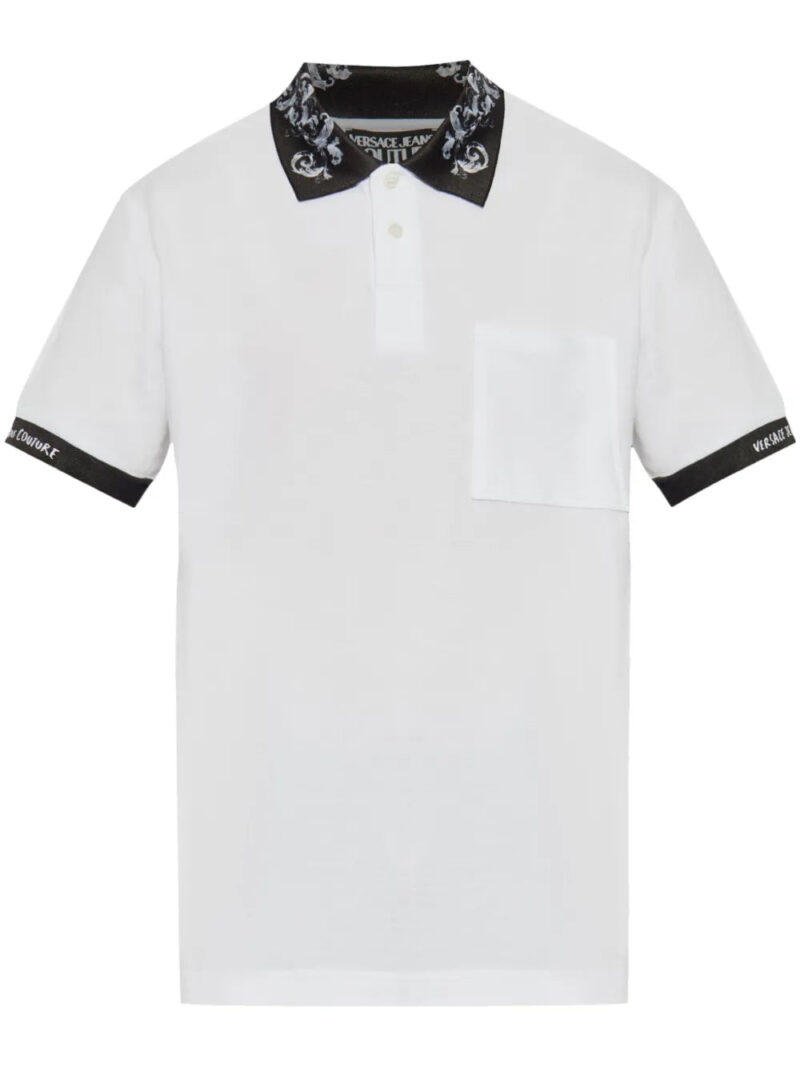 Versace Jeans Couture  Barocco-print polo shirt