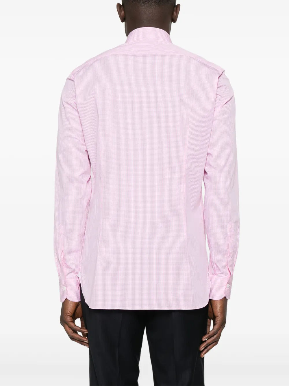 Borrelli  gingham-pattern shirt