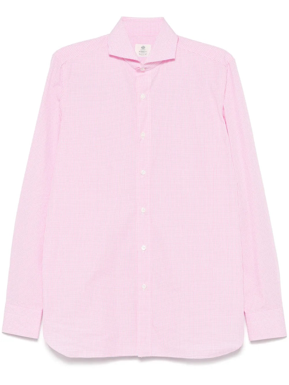 Borrelli  gingham-pattern shirt