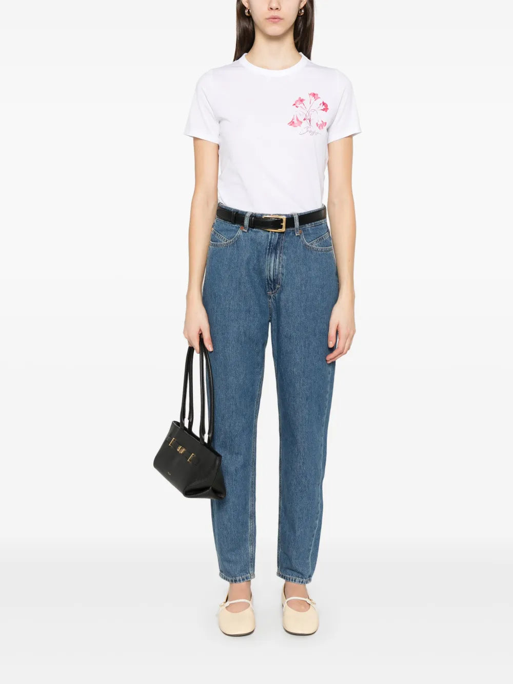 BOSS  floral-print T-shirt
