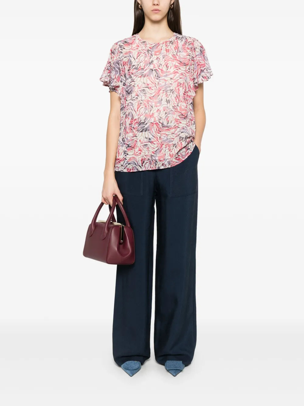 BOSS  abstract-print blouse