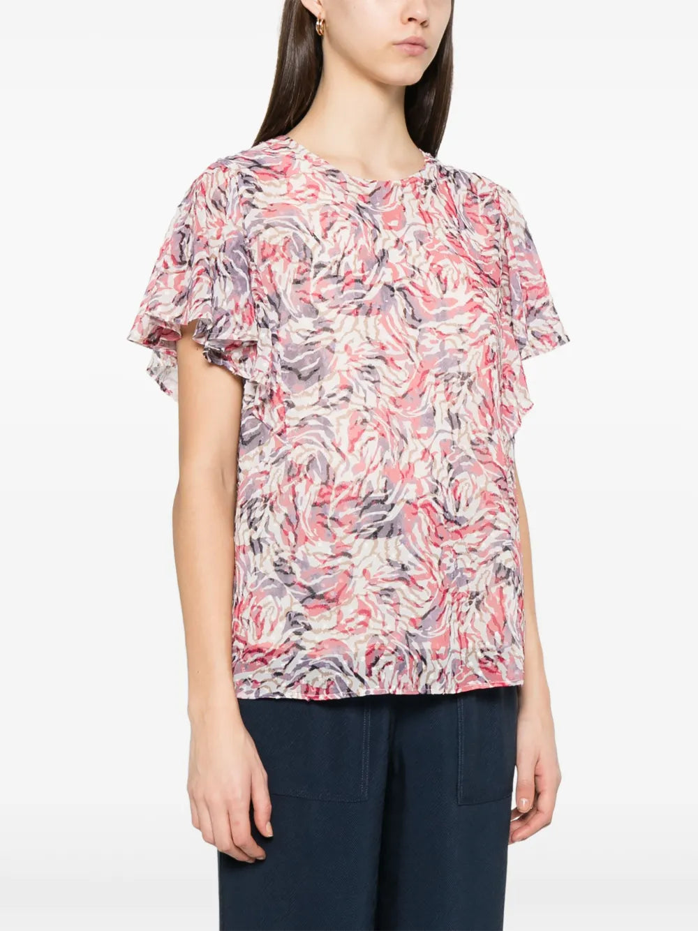 BOSS  abstract-print blouse