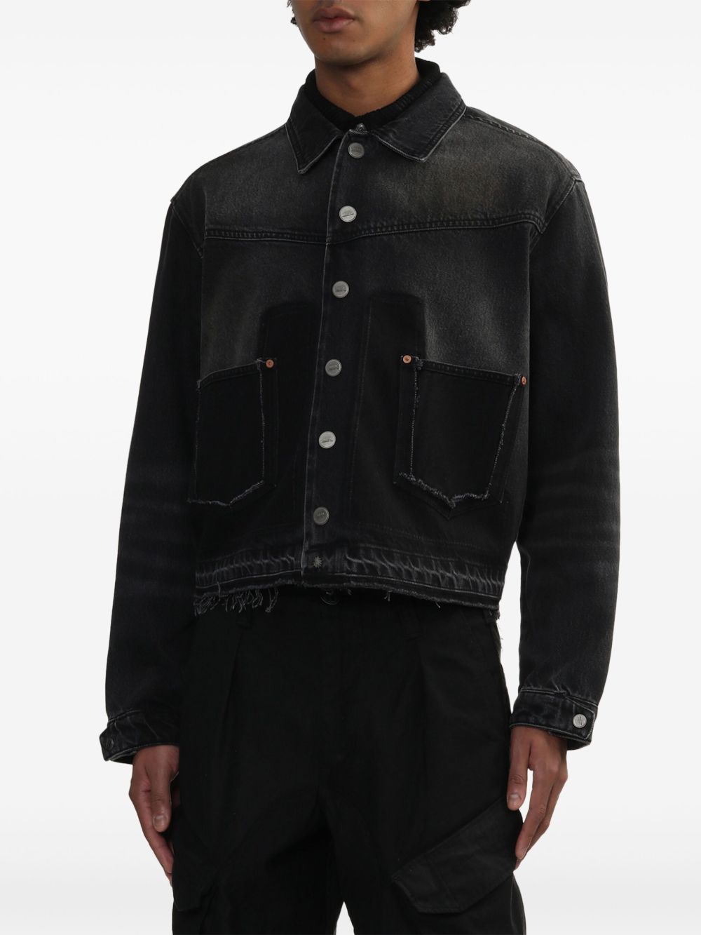 Andersson Bell  unfinished-effect denim jacket
