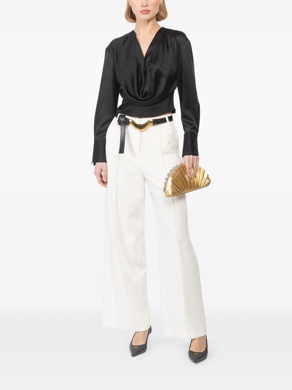 Blumarine draped blouse