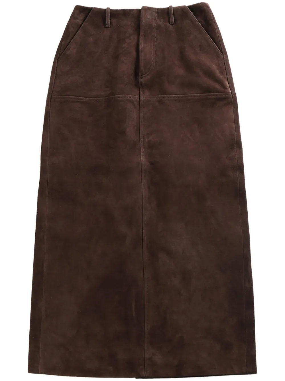 ATELIER NEW YORK  suede midi skirt