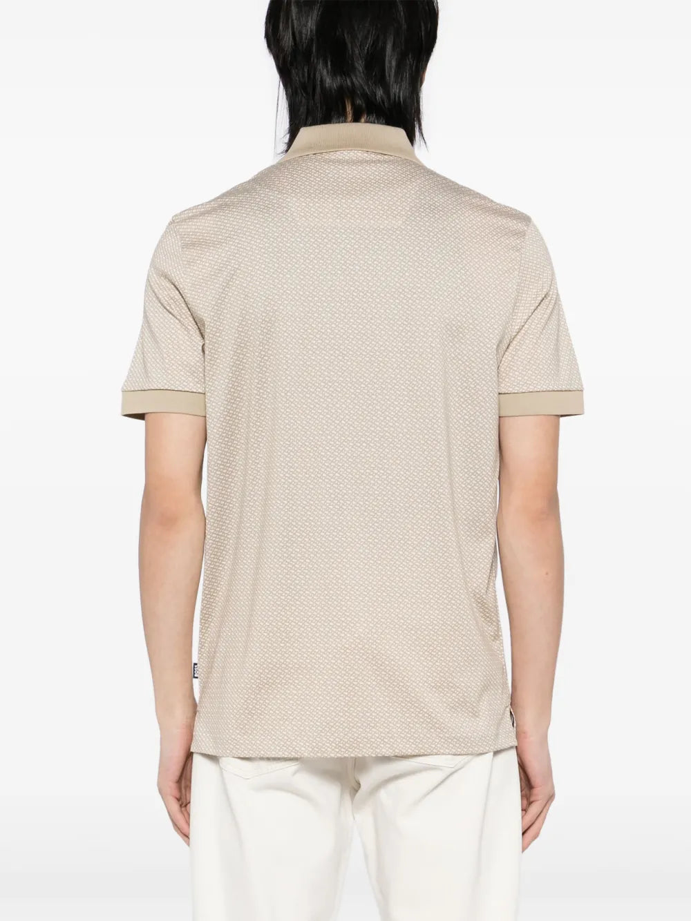 BOSS  patterned polo shirt