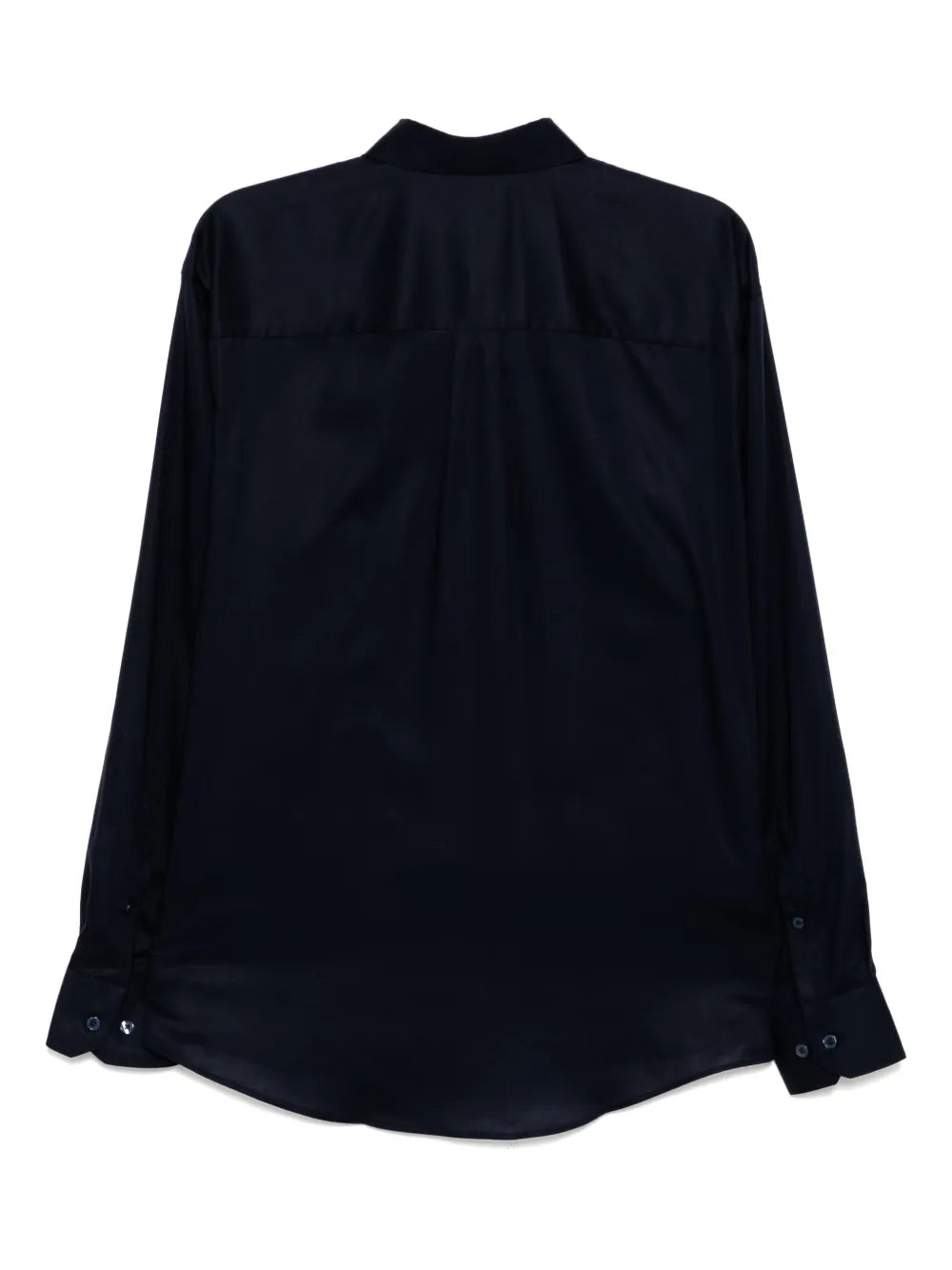 BOSS navy blue long-sleeved shirt