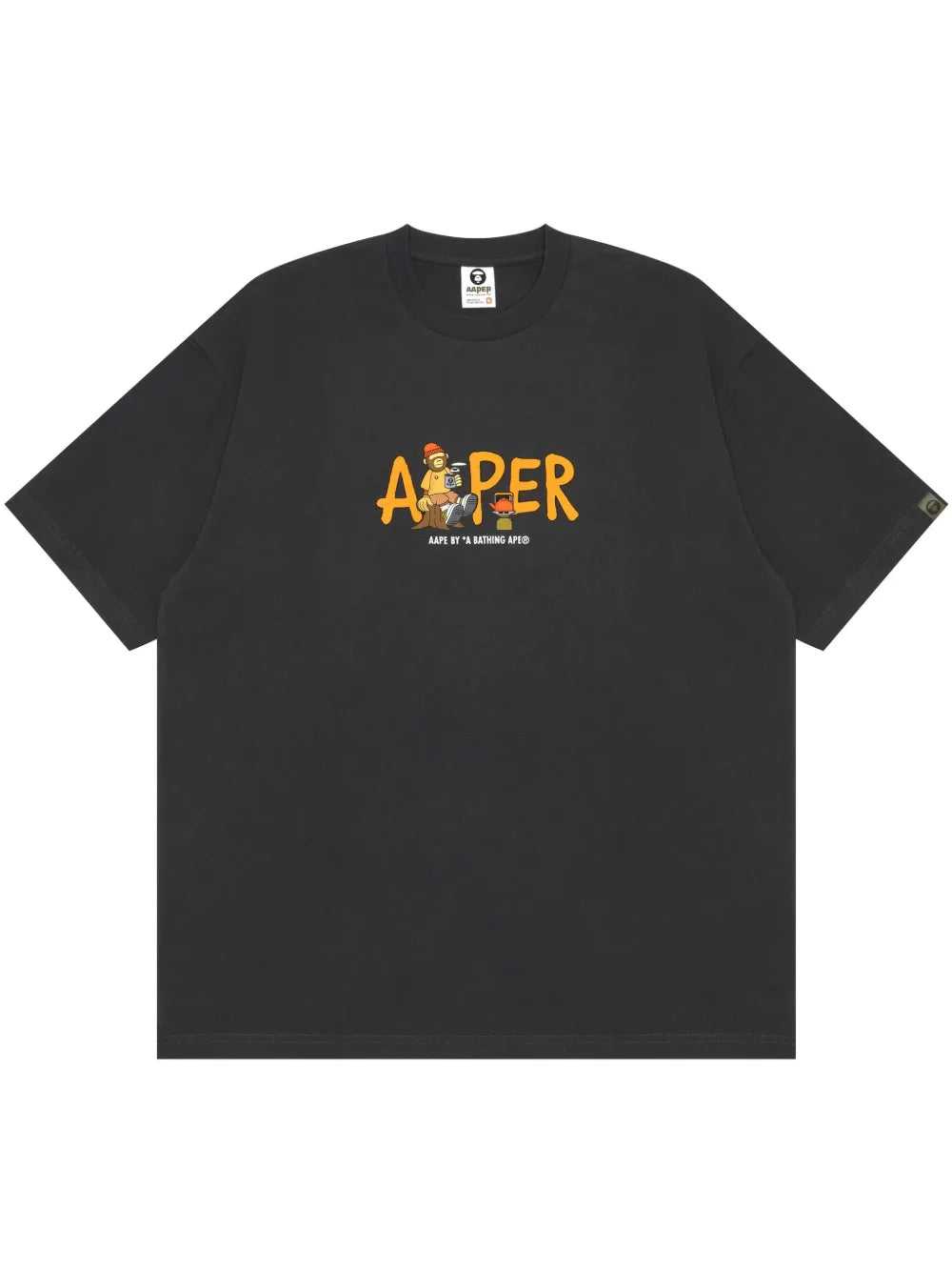 AAPE BY *A BATHING APE®  logo-print T-shirt