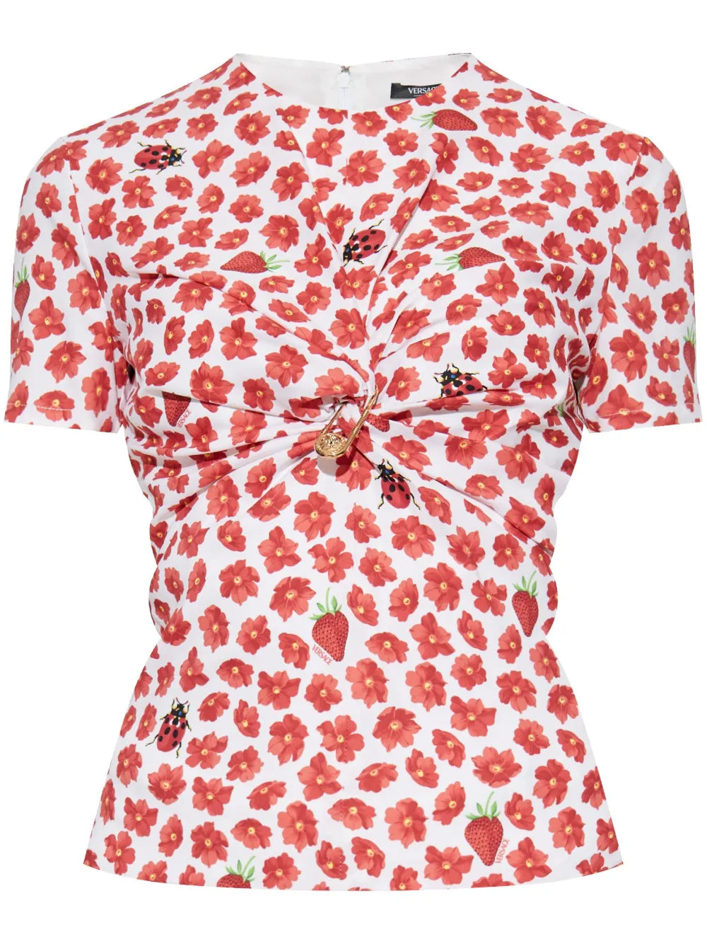 Versace  floral-print top