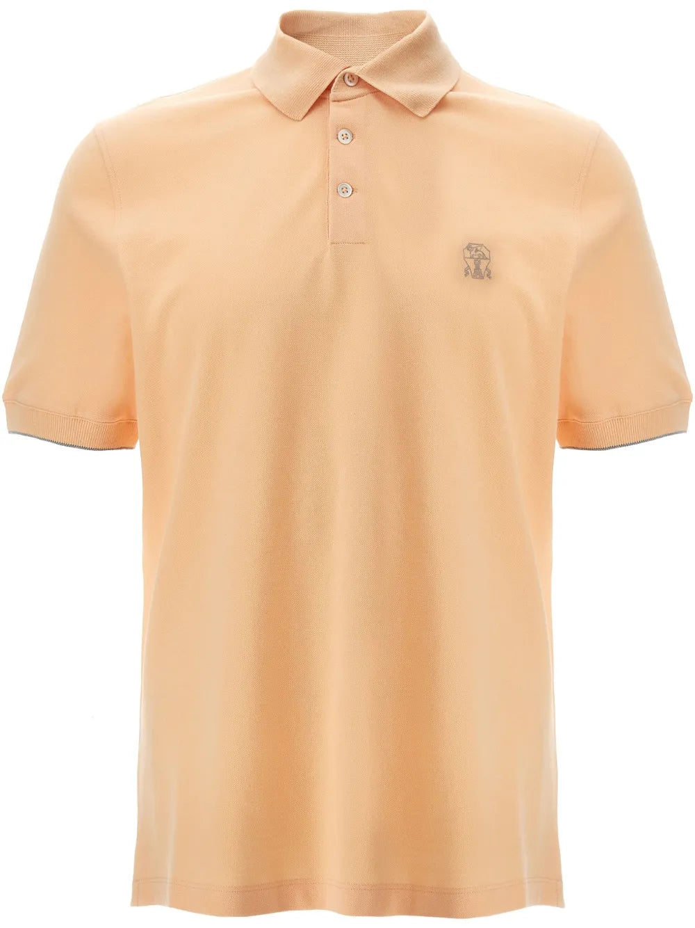 Brunello Cucinelli  logo-embroidery piqué polo shirt