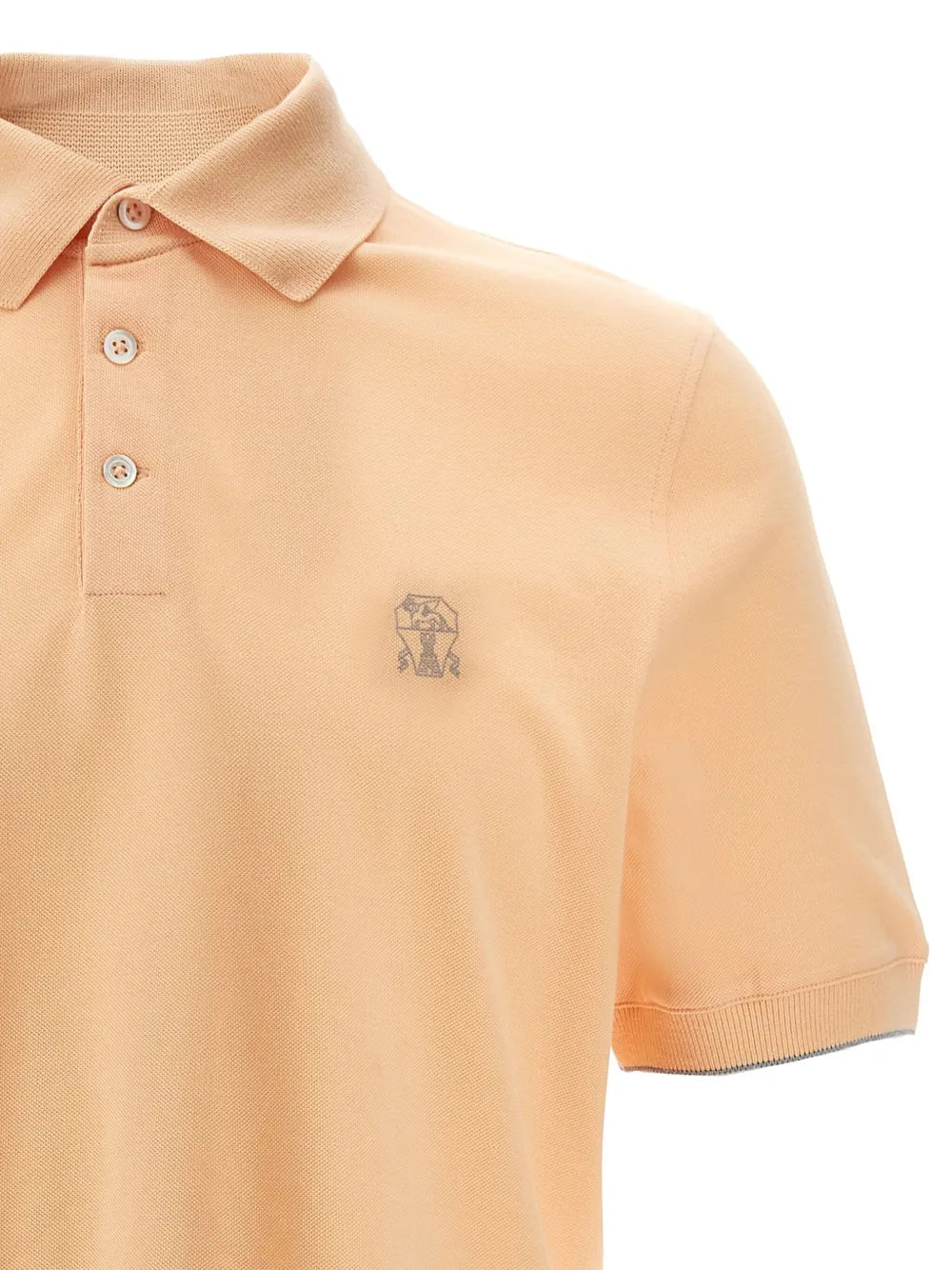 Brunello Cucinelli  logo-embroidery piqué polo shirt