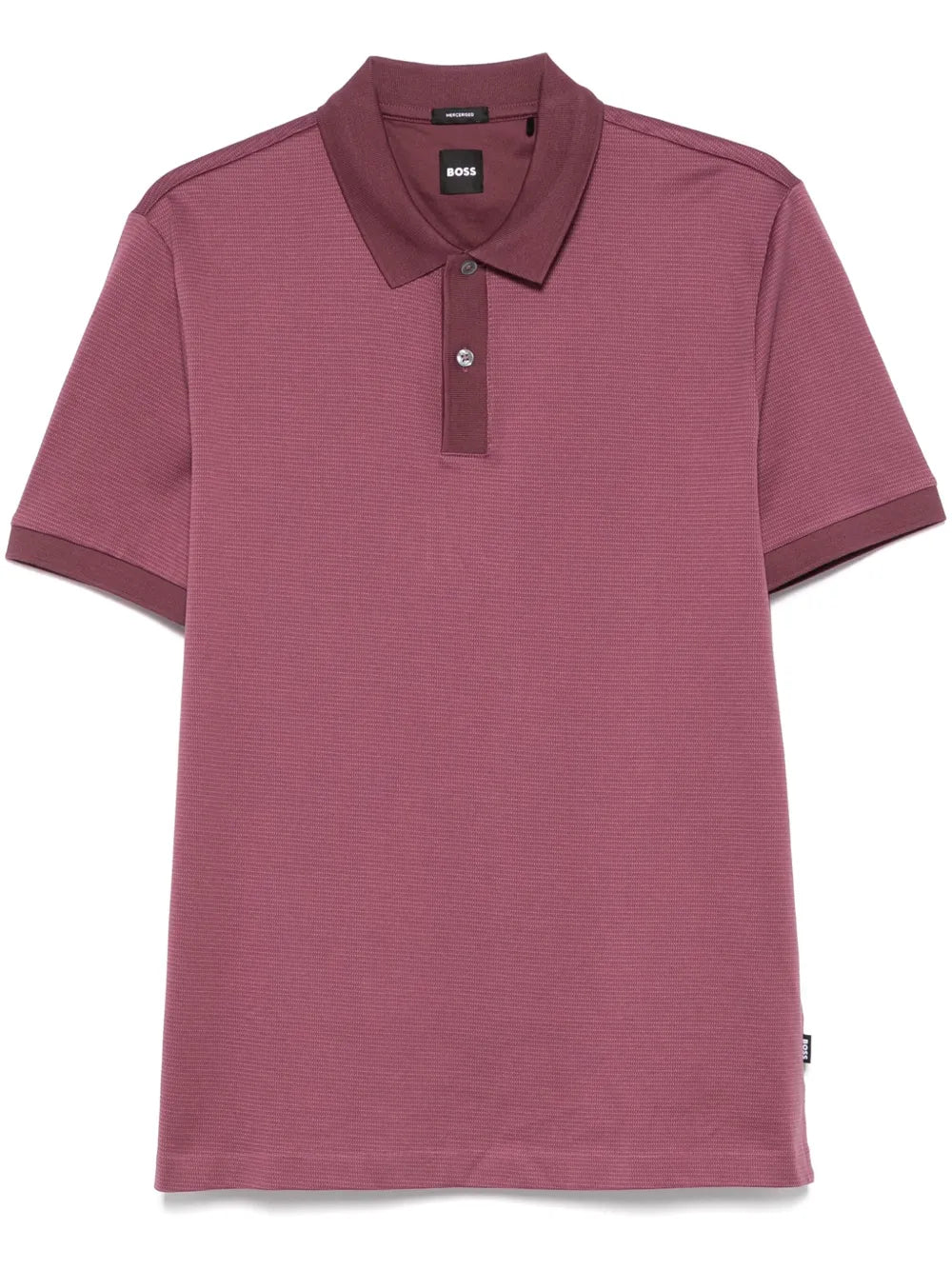 BOSS  micro-pattern polo shirt