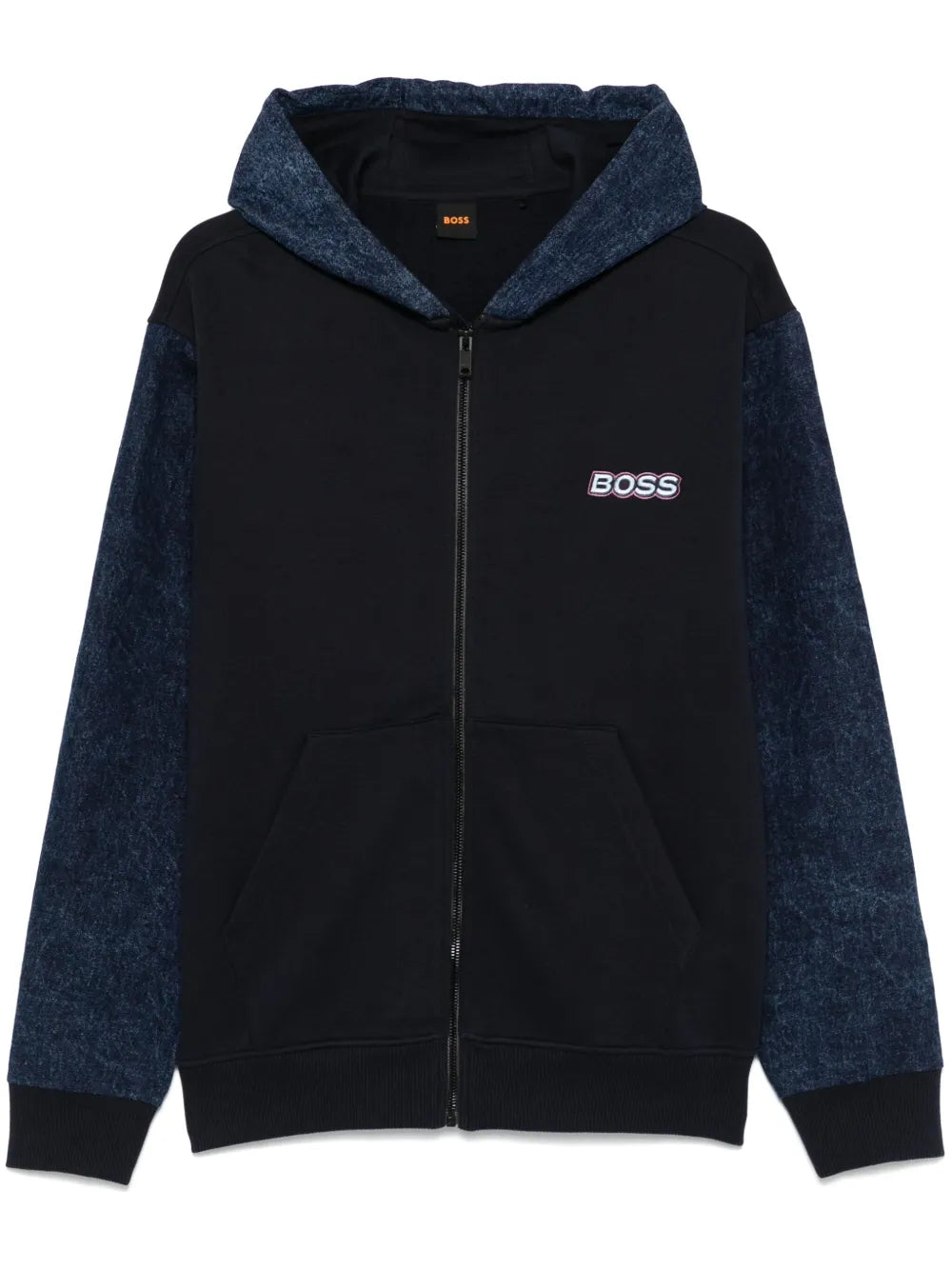 BOSS  panelled hoodie