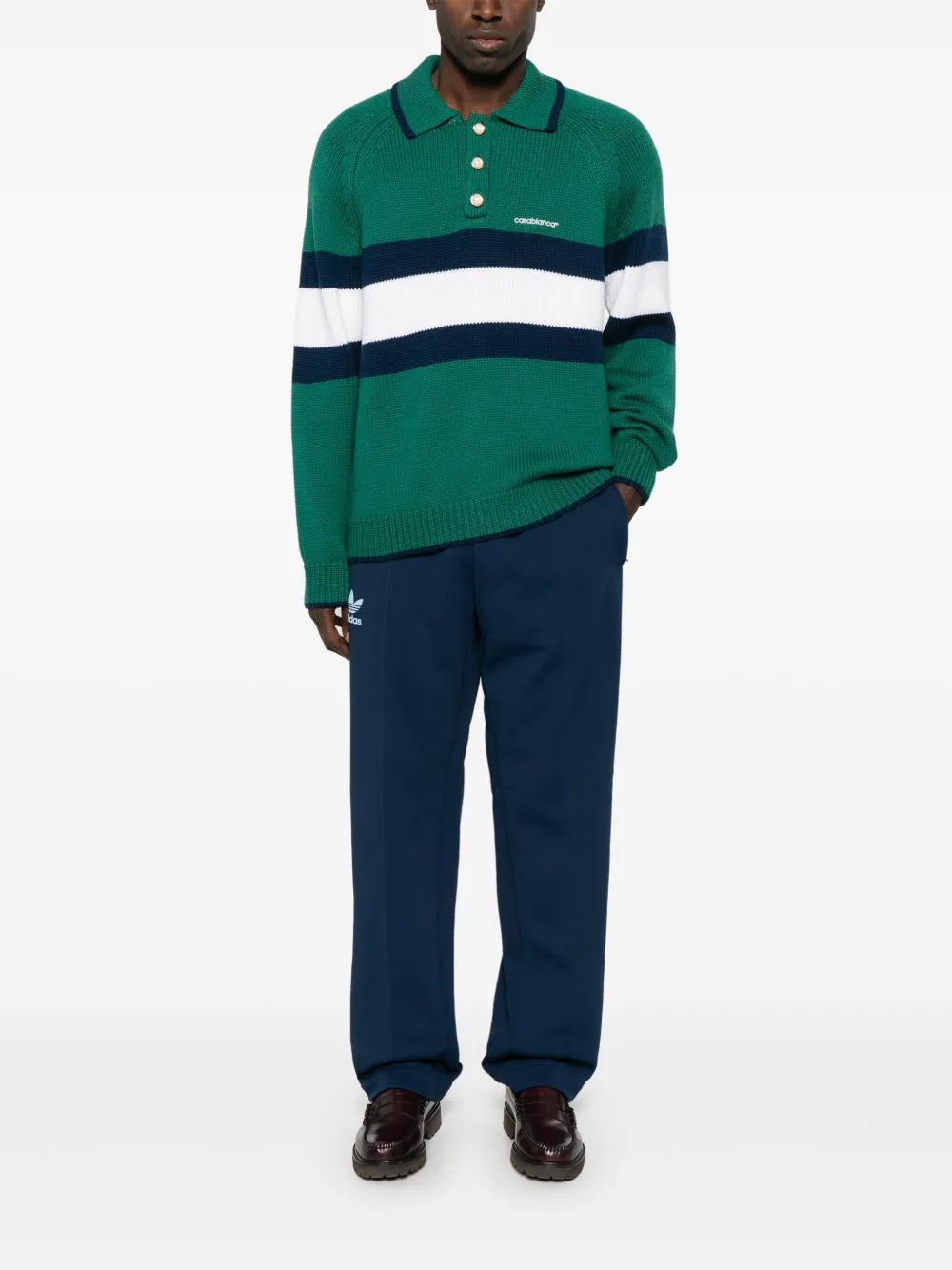 Casablanca colourblock polo shirt