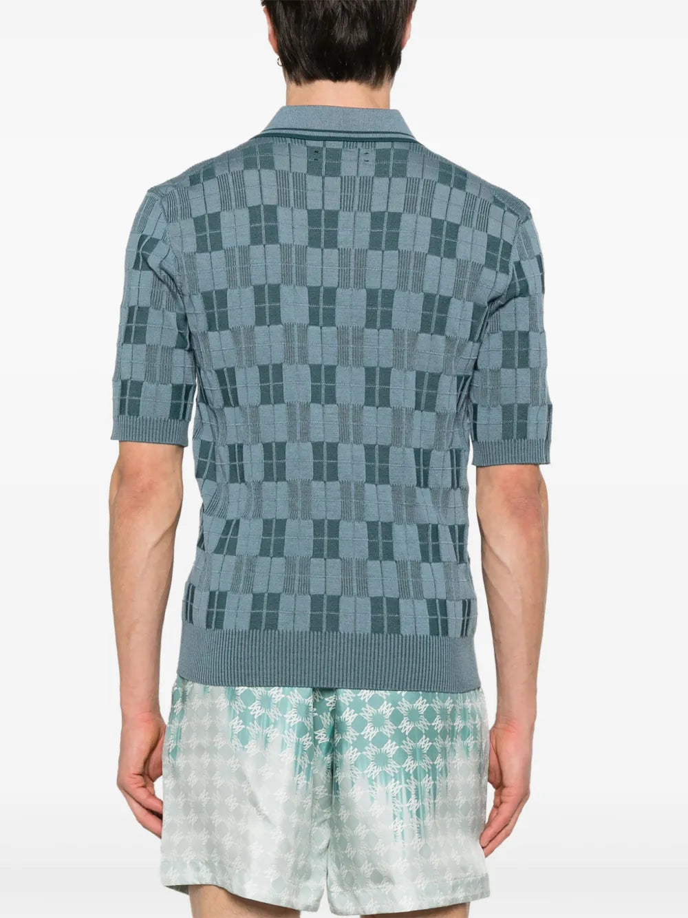 AMIRI checked polo shirt