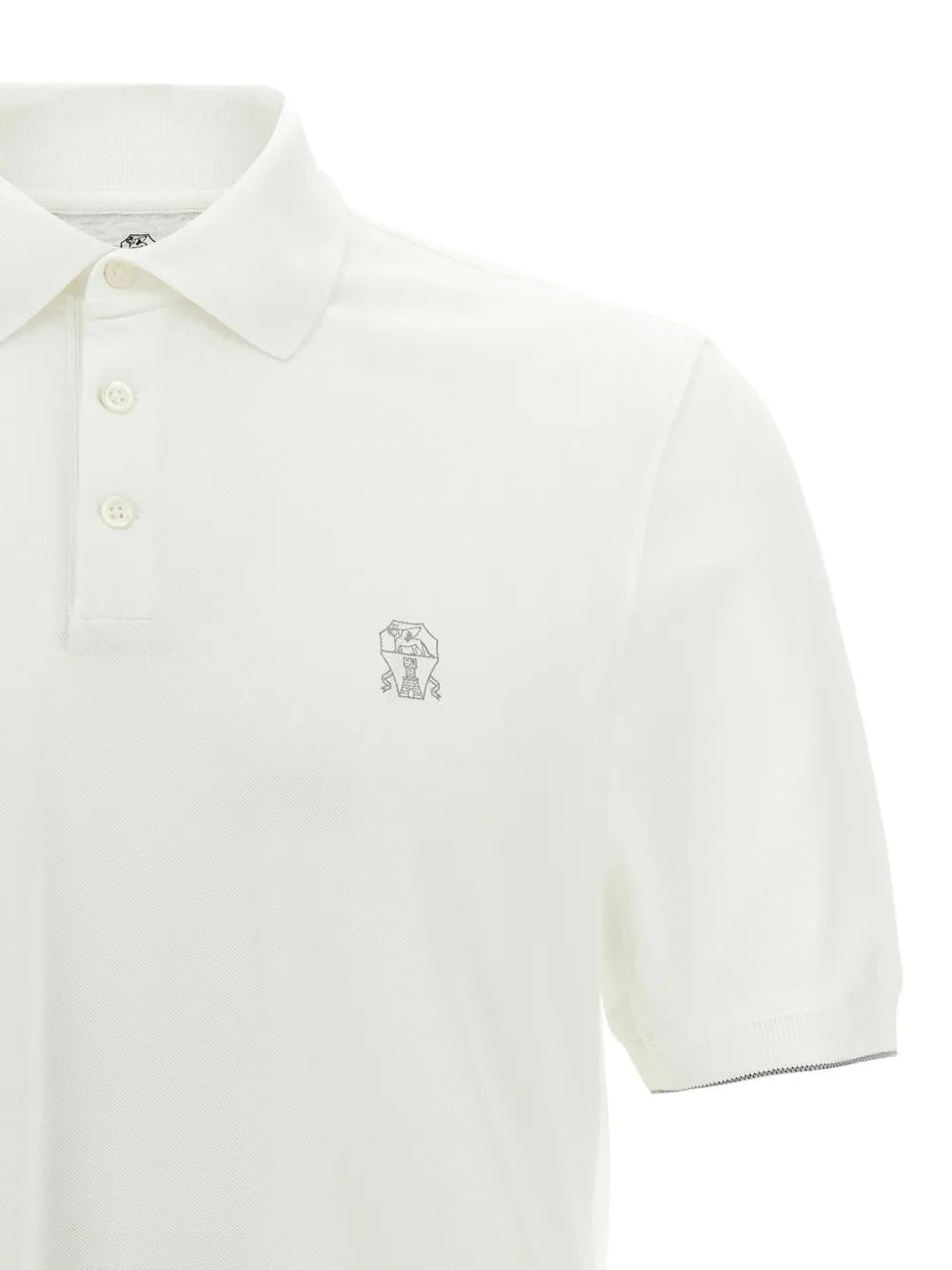 Brunello Cucinelli logo-print polo shirt