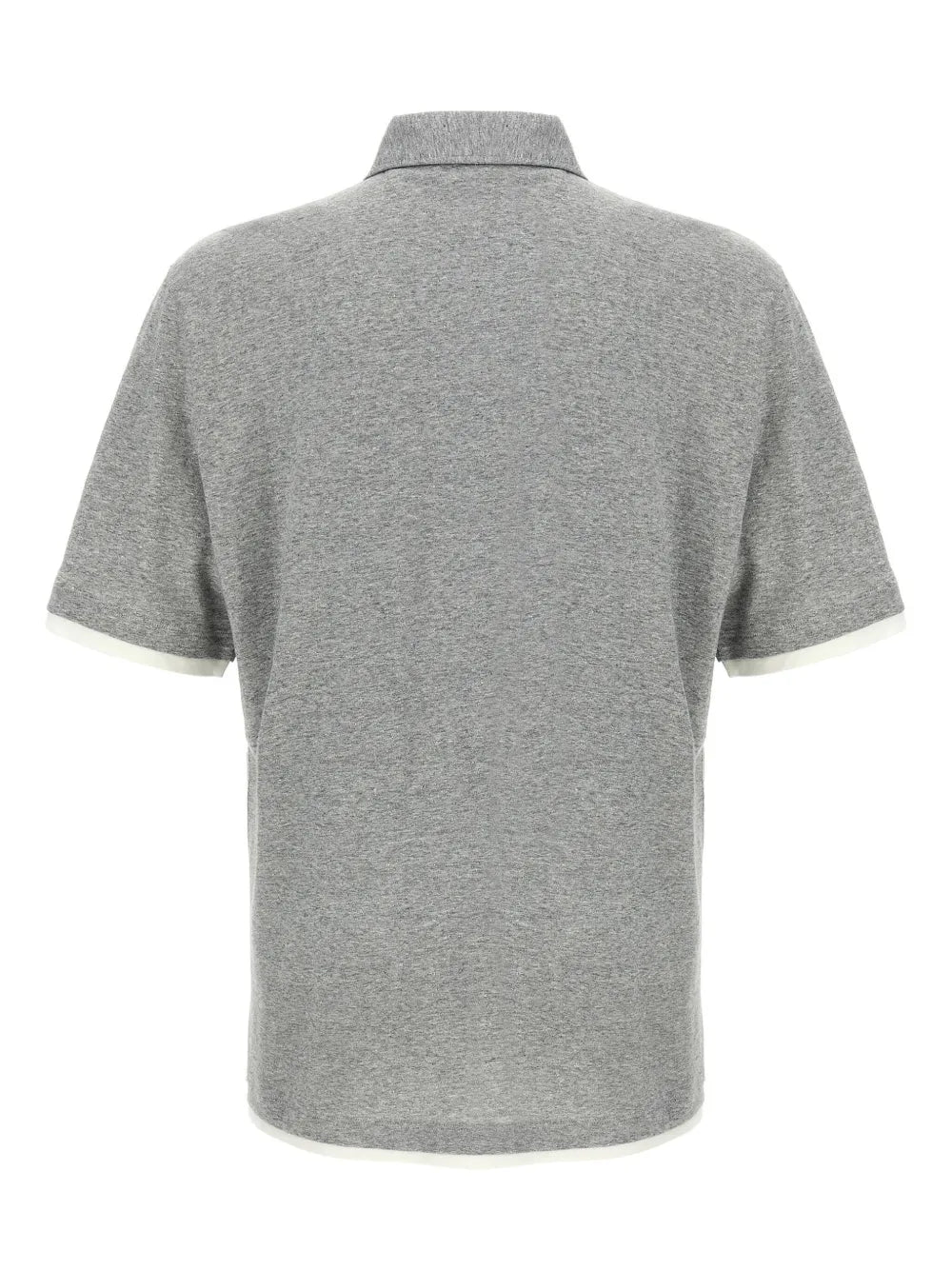Brunello Cucinelli  mélange-effect polo shirt