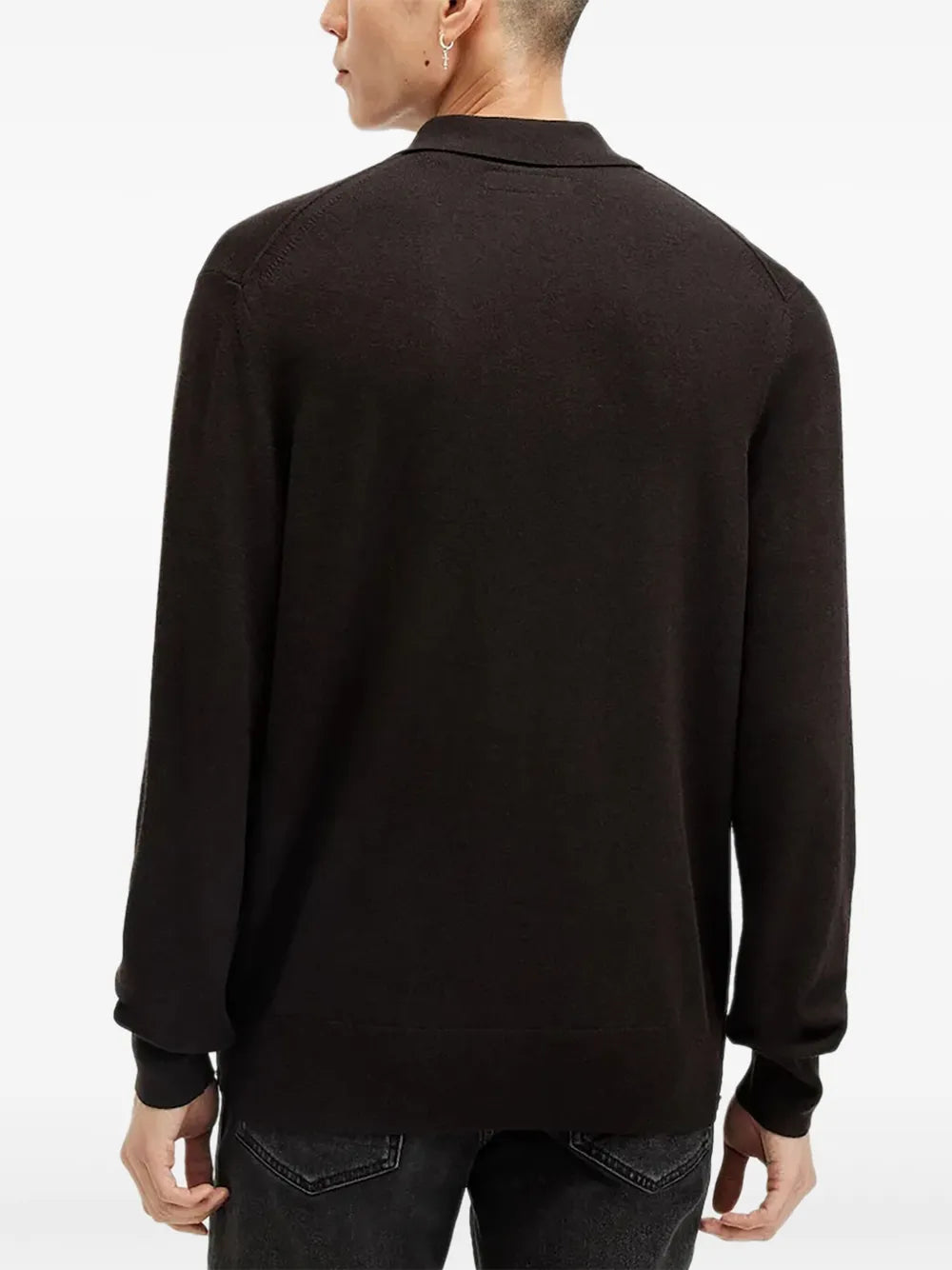 AllSaints logo-embroidered polo shirt