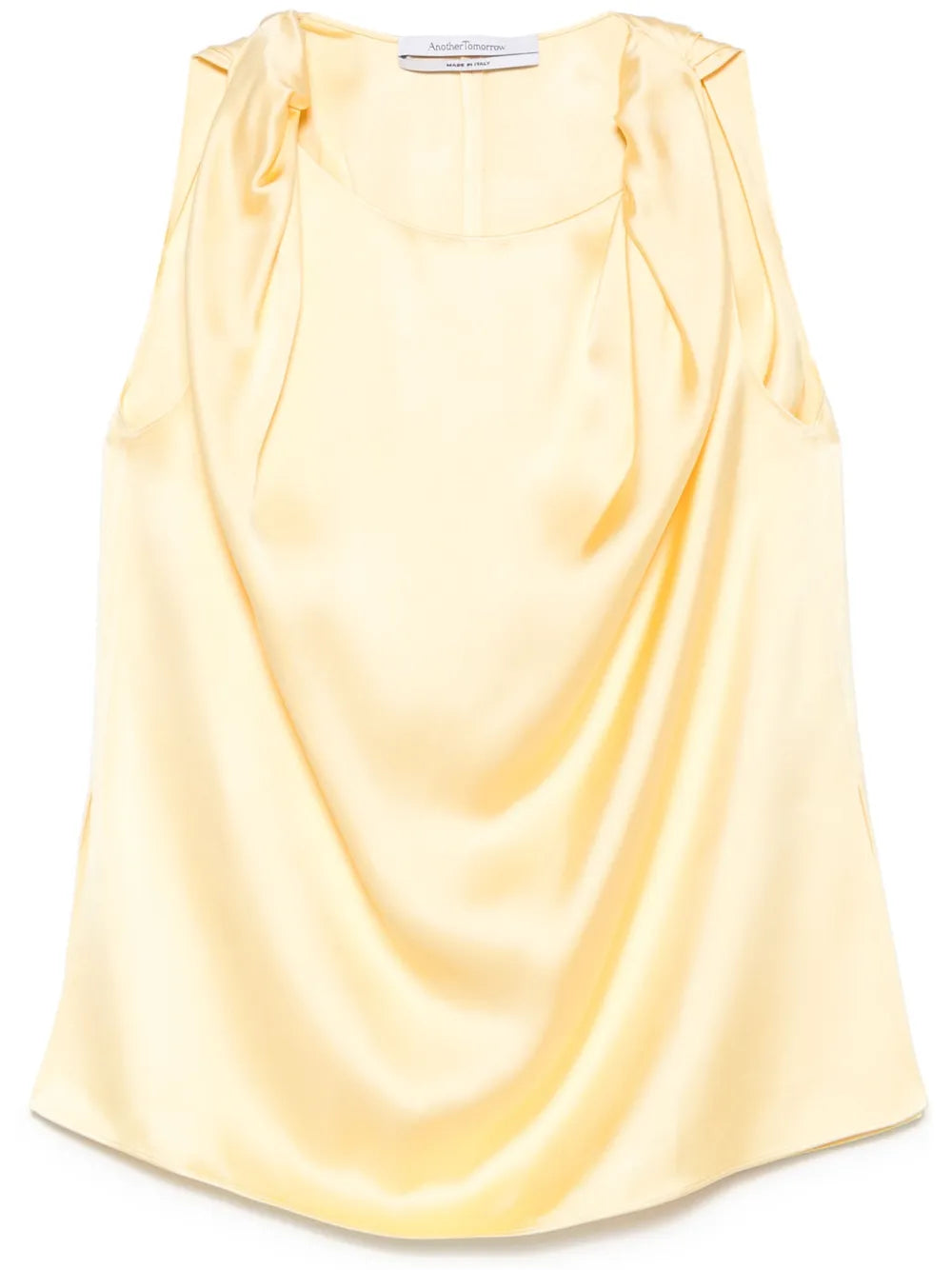 Another Tomorrow  twist-shoulder top