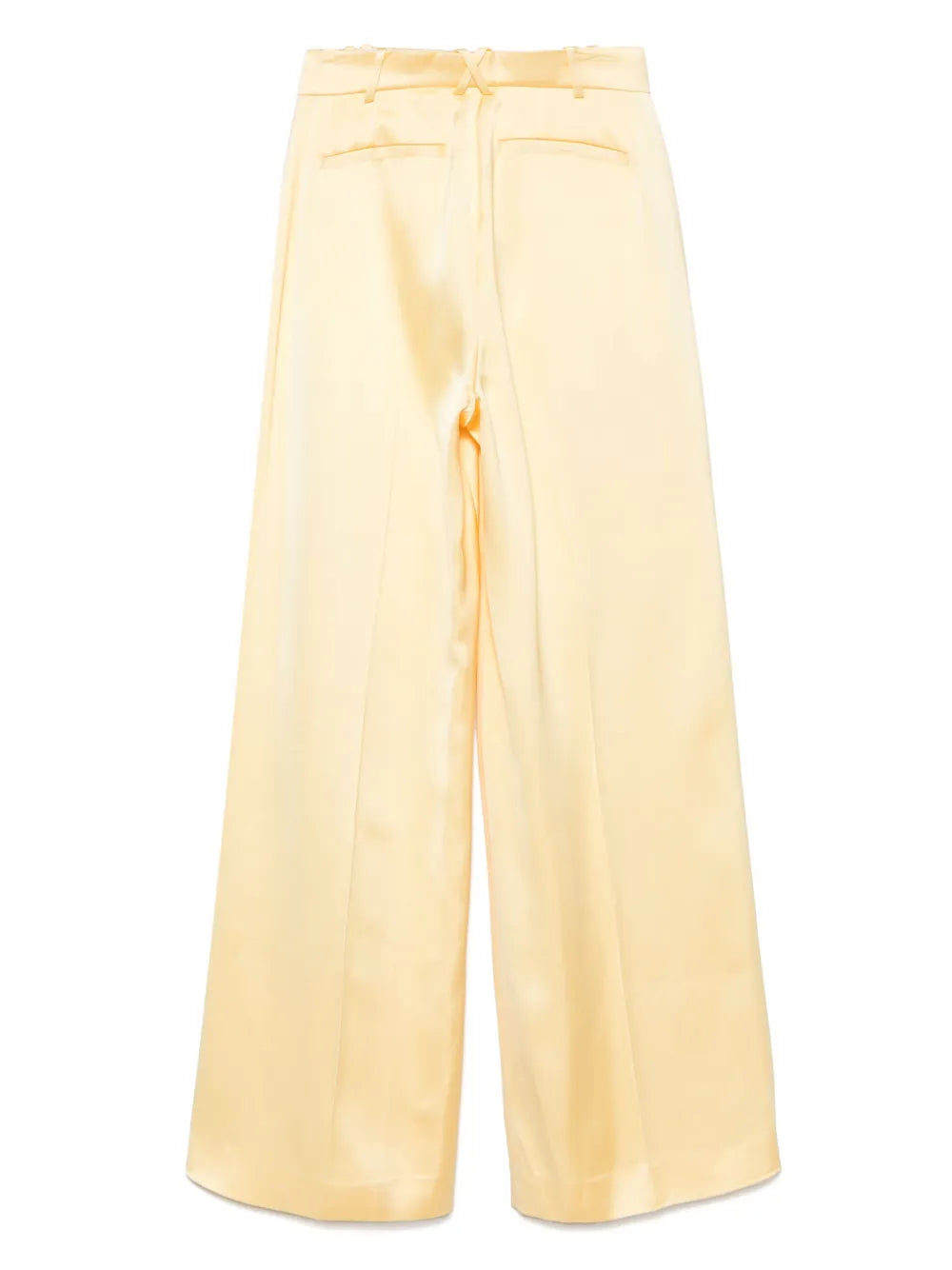 Another Tomorrow  satin pleated trousers