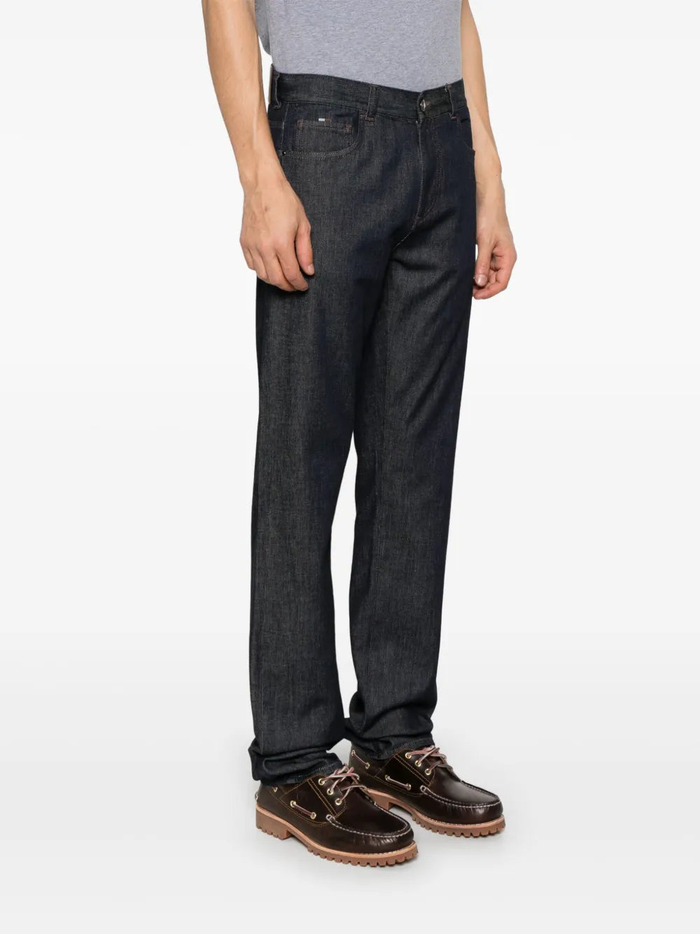 Canali tapered-leg jeans