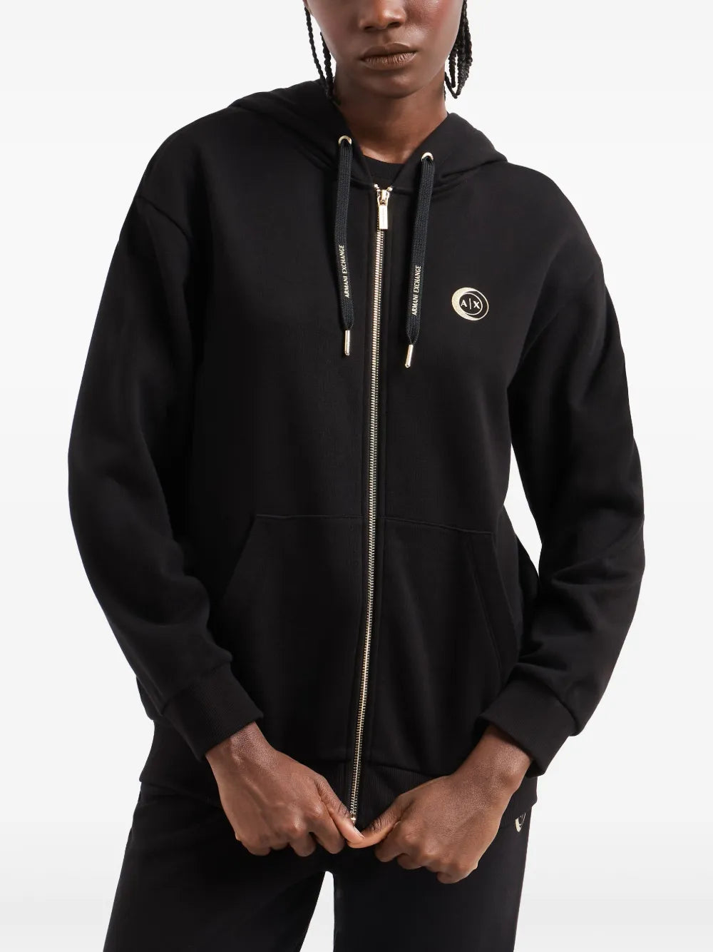 Armani Exchange  logo-print hoodie