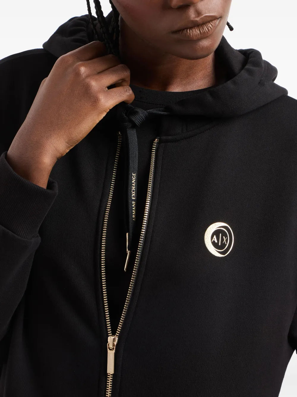 Armani Exchange  logo-print hoodie
