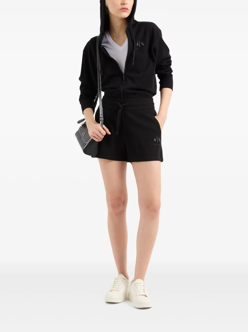 Armani Exchange  logo-print hoodie