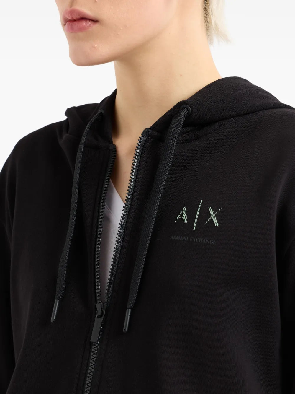 Armani Exchange  logo-print hoodie