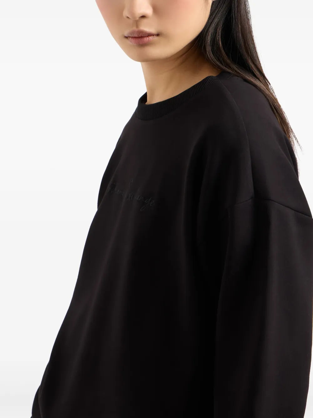 Armani Exchange  logo-embroidered T-shirt
