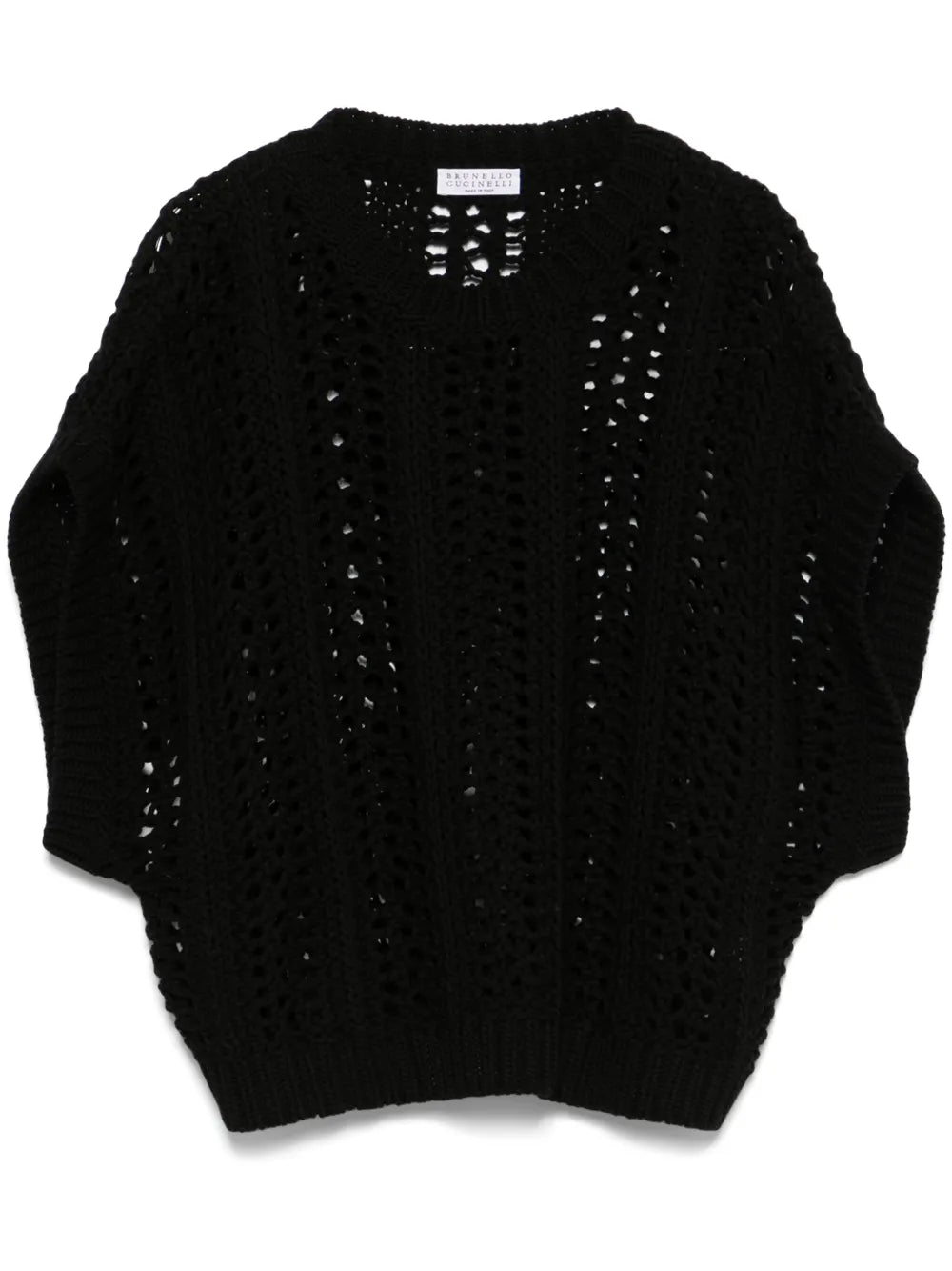 Brunello Cucinelli  ribbed-net cotton vest