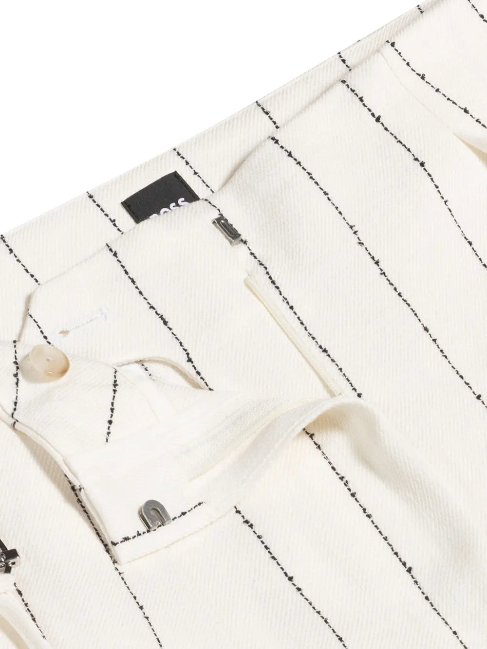 BOSS  linen-blend trousers