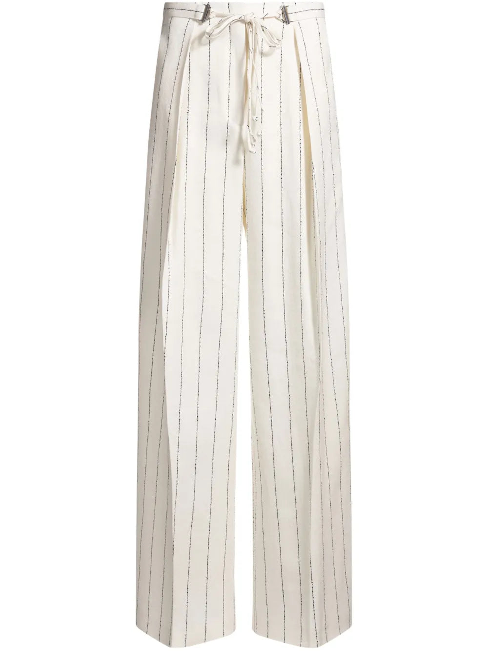 BOSS  linen-blend trousers