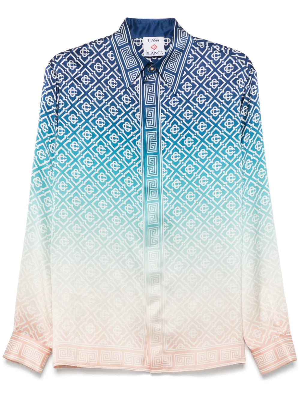 Casablanca  jacquard gradient silk shirt