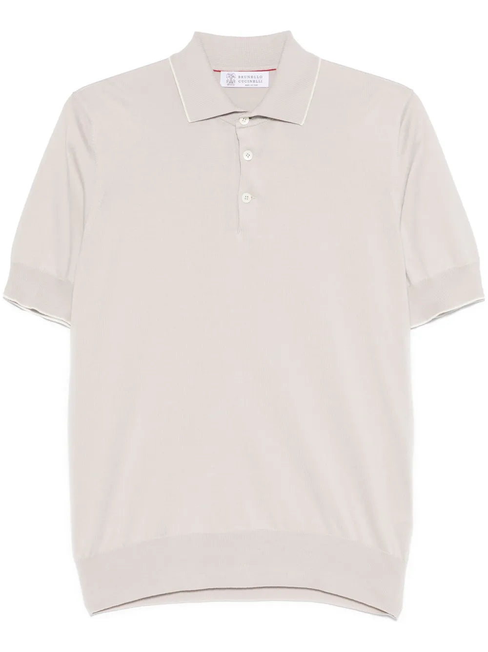 Brunello Cucinelli  fine-knit polo shirt