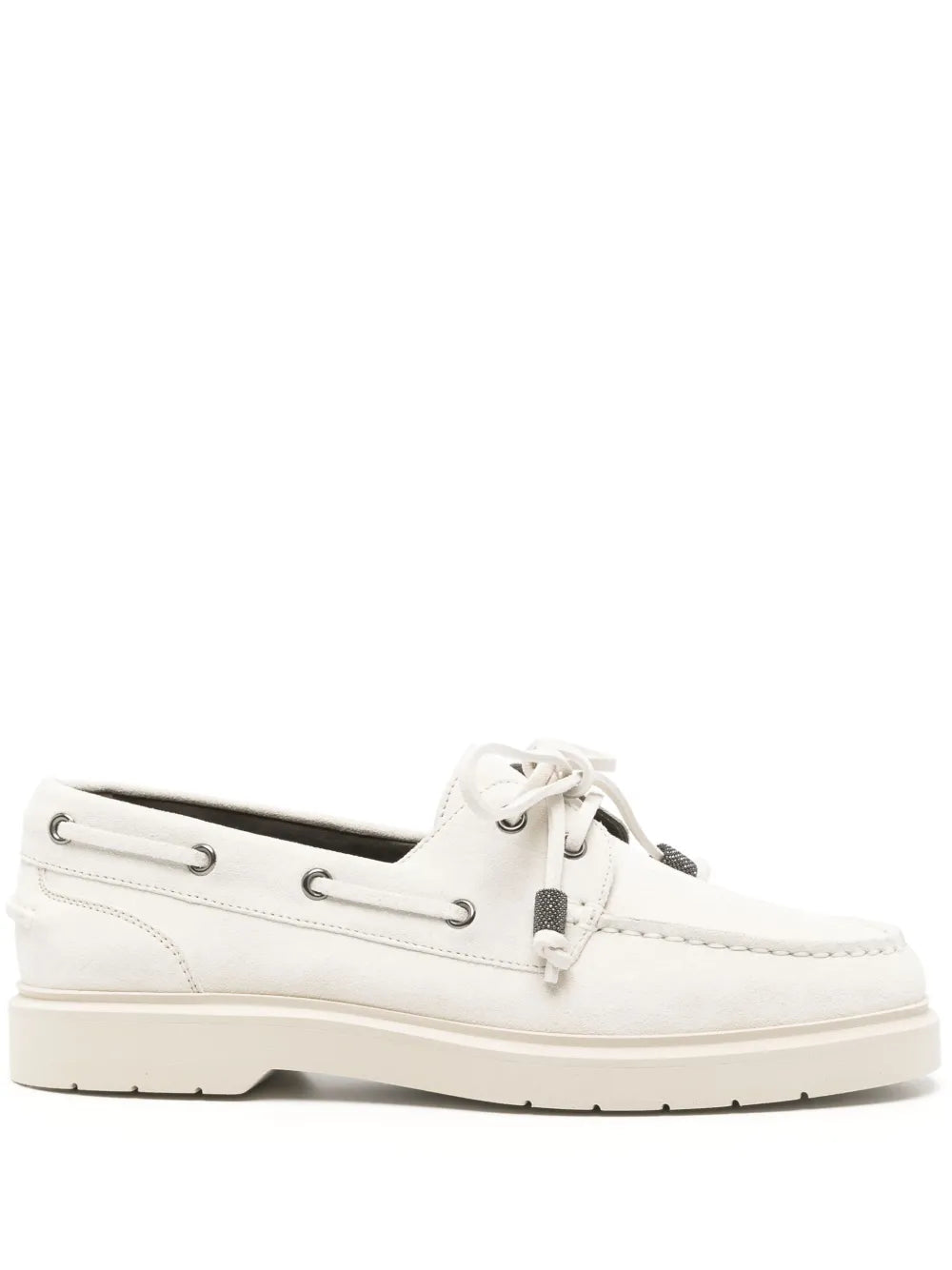 Brunello Cucinelli  suede boat shoes
