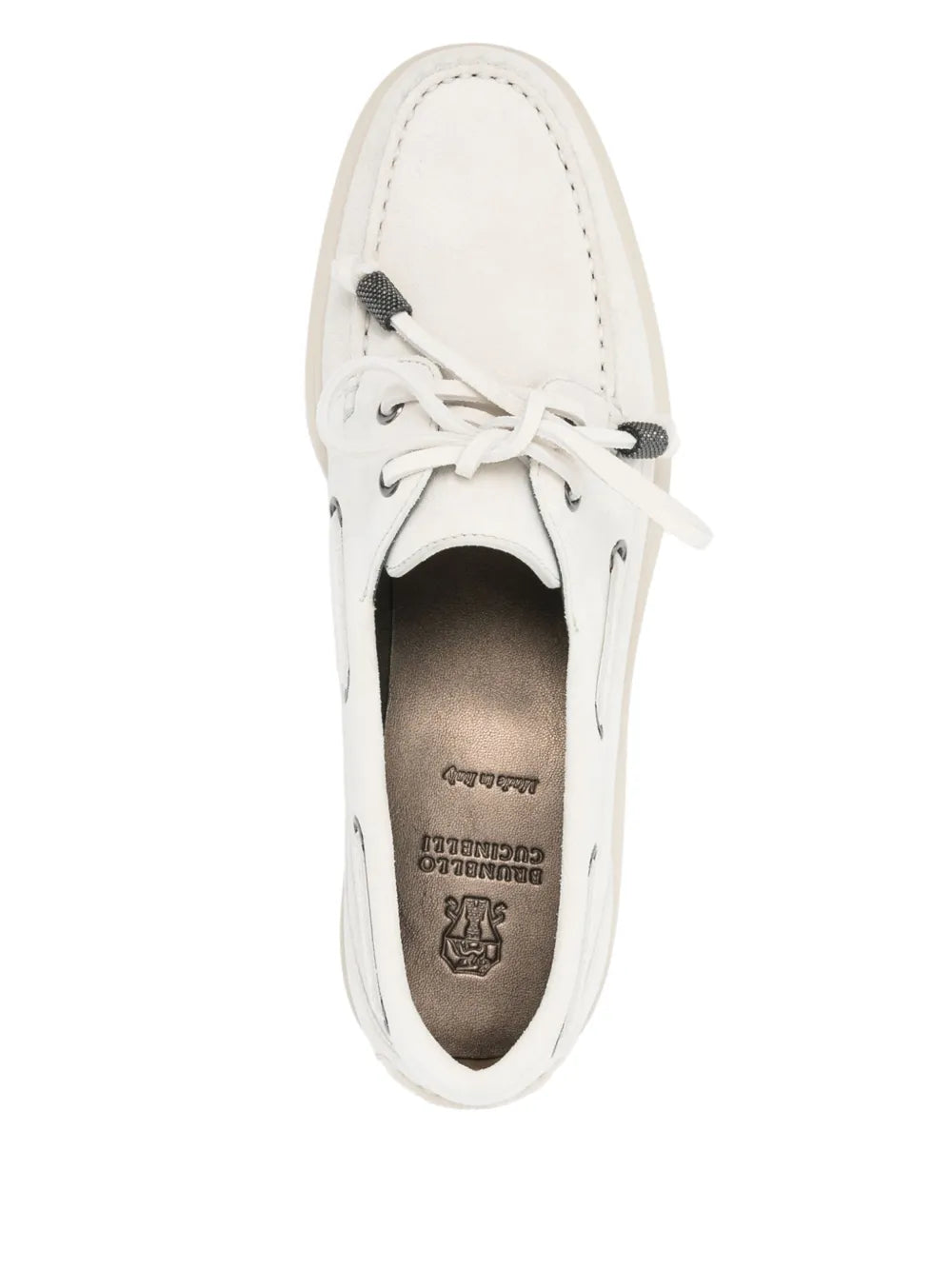 Brunello Cucinelli suede boat shoes