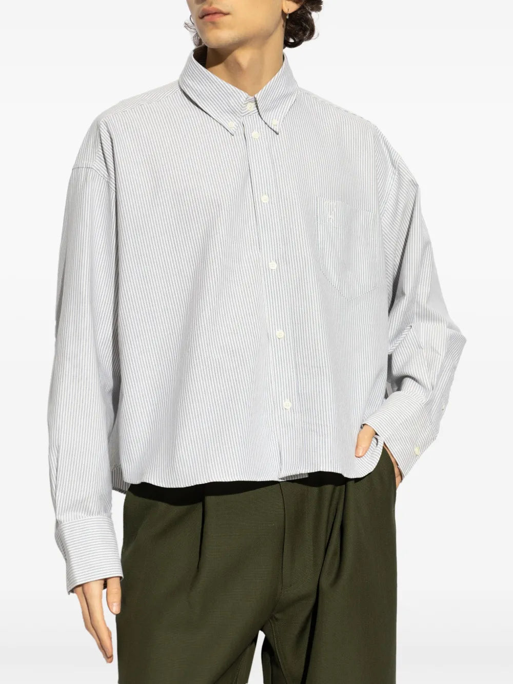 AMI Paris  striped cotton shirt