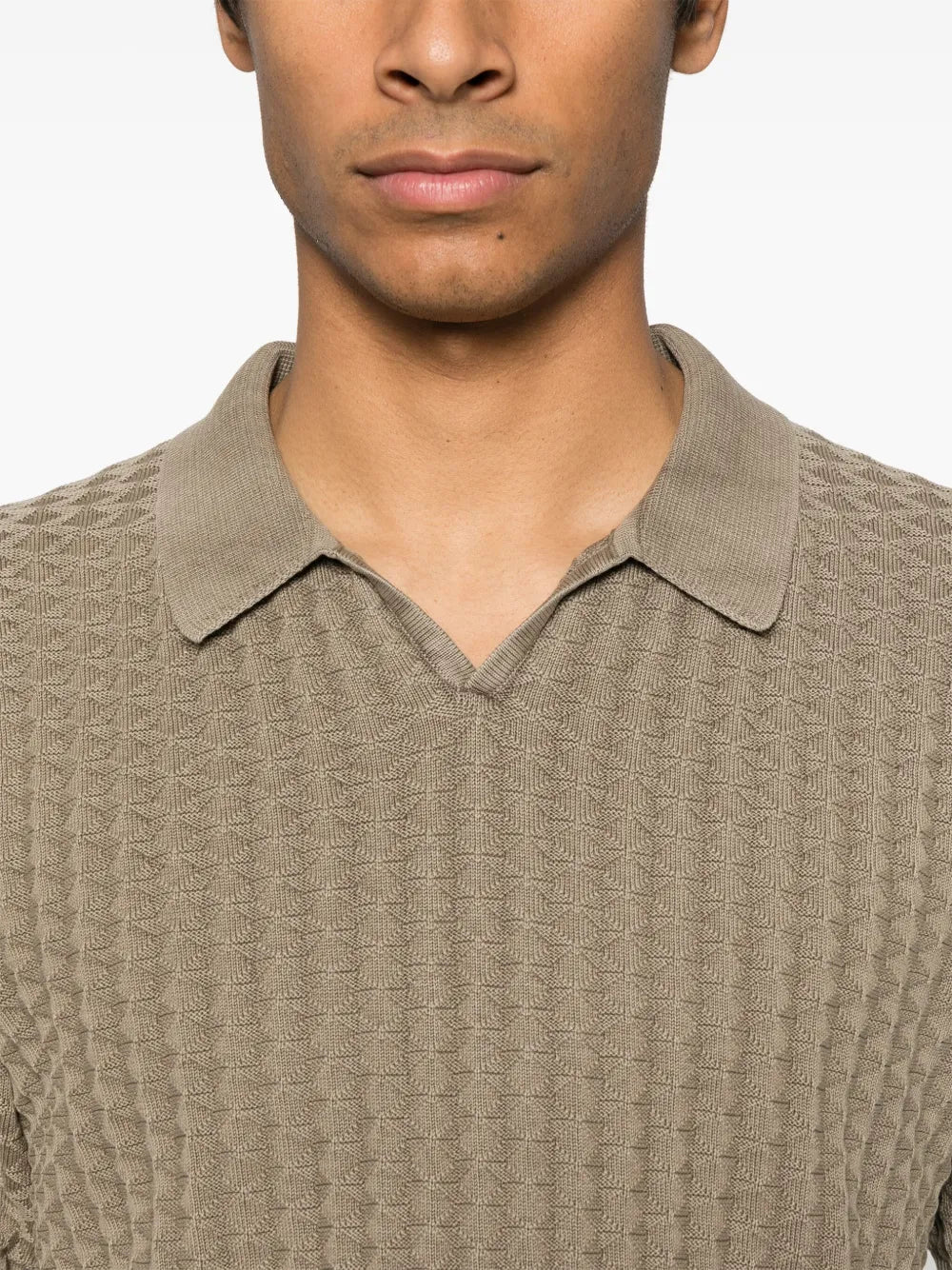 Boglioli  knitted polo shirt