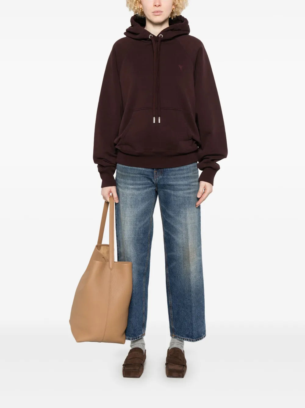 AMI Paris Ami-de-Coeur-motif hoodie