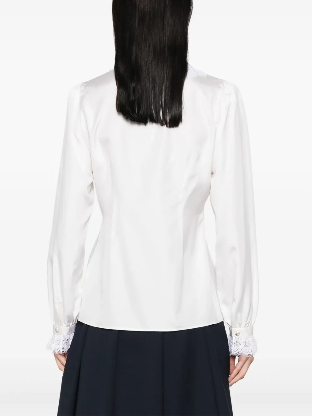 Alessandra Rich silk poplin shirt
