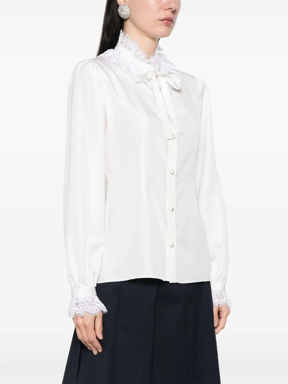Alessandra Rich silk poplin shirt